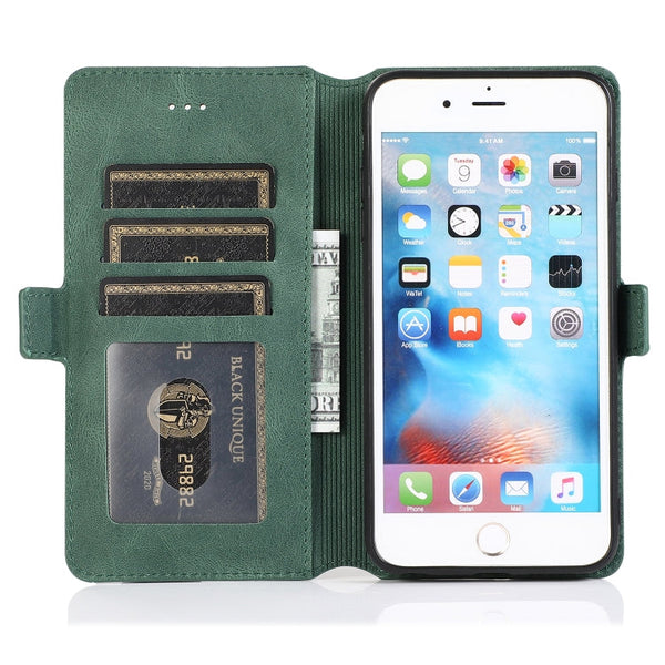 Retro Magnetic Closing Clasp Horizontal Flip Leather Case with Holder & Card Slots & Photo Frame & Wallet, For iPhone 6, For iPhone 6 Plus, For iPhone SE 2022 / SE 2020 / 8 / 7, For iPhone 8 Plus / 7 Plus