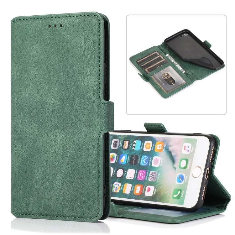 Retro Magnetic Closing Clasp Horizontal Flip Leather Case with Holder & Card Slots & Photo Frame & Wallet, For iPhone 6, For iPhone 6 Plus, For iPhone SE 2022 / SE 2020 / 8 / 7, For iPhone 8 Plus / 7 Plus
