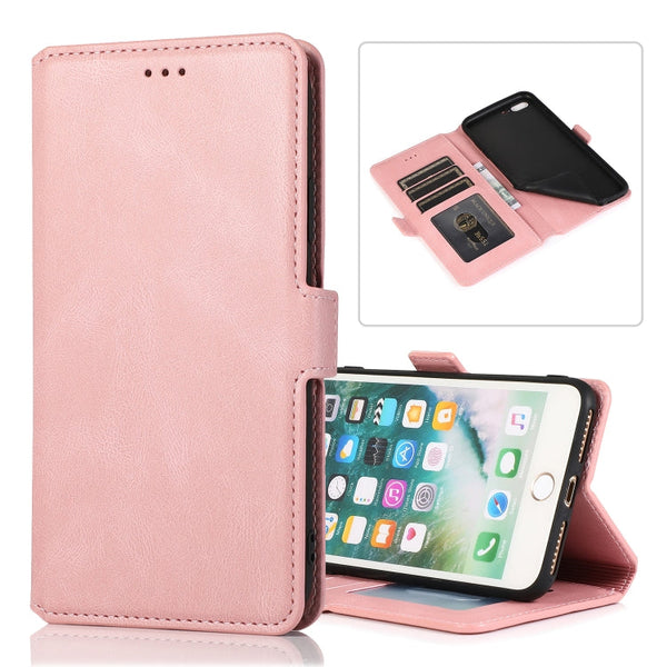 Retro Magnetic Closing Clasp Horizontal Flip Leather Case with Holder & Card Slots & Photo Frame & Wallet, For iPhone 6, For iPhone 6 Plus, For iPhone SE 2022 / SE 2020 / 8 / 7, For iPhone 8 Plus / 7 Plus