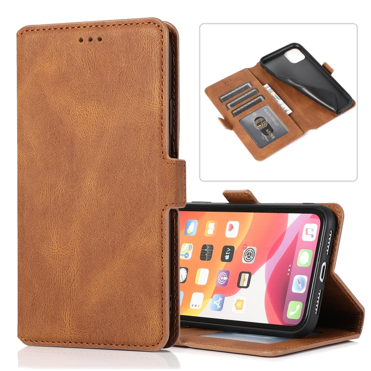 Retro Magnetic Closing Clasp Horizontal Flip Leather Case with Holder & Card Slots & Photo Frame & Wallet, For iPhone 11, For iPhone 11 Pro, For iPhone 11 Pro Max, For iPhone XS / X