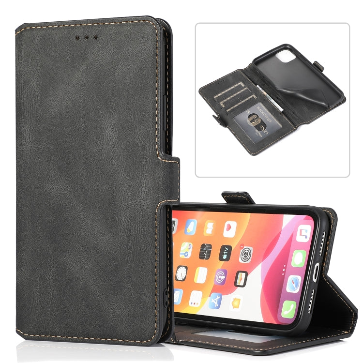Retro Magnetic Closing Clasp Horizontal Flip Leather Case with Holder & Card Slots & Photo Frame & Wallet, For iPhone 11, For iPhone 11 Pro, For iPhone 11 Pro Max, For iPhone XS / X