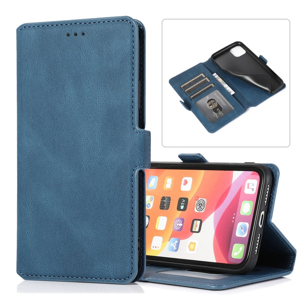 Retro Magnetic Closing Clasp Horizontal Flip Leather Case with Holder & Card Slots & Photo Frame & Wallet, For iPhone 11, For iPhone 11 Pro, For iPhone 11 Pro Max, For iPhone XS / X