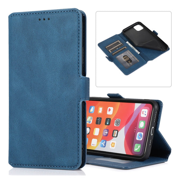 Retro Magnetic Closing Clasp Horizontal Flip Leather Case with Holder & Card Slots & Photo Frame & Wallet, For iPhone 11, For iPhone 11 Pro, For iPhone 11 Pro Max, For iPhone XS / X