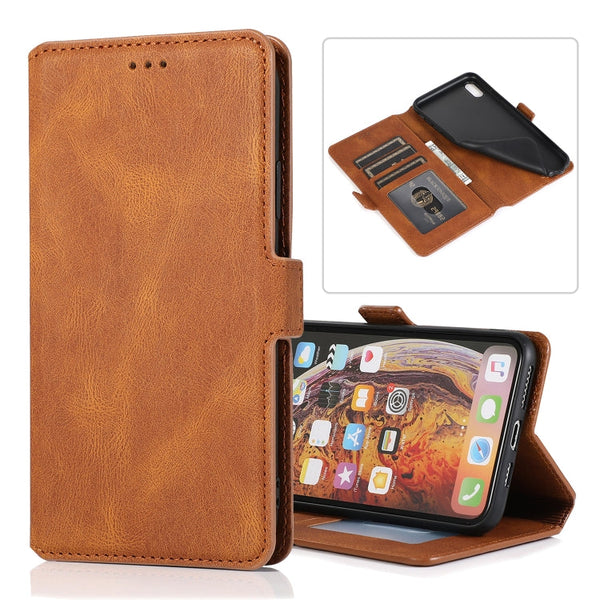 Retro Magnetic Closing Clasp Horizontal Flip Leather Case with Holder & Card Slots & Photo Frame & Wallet, For iPhone 11, For iPhone 11 Pro, For iPhone 11 Pro Max, For iPhone XS / X