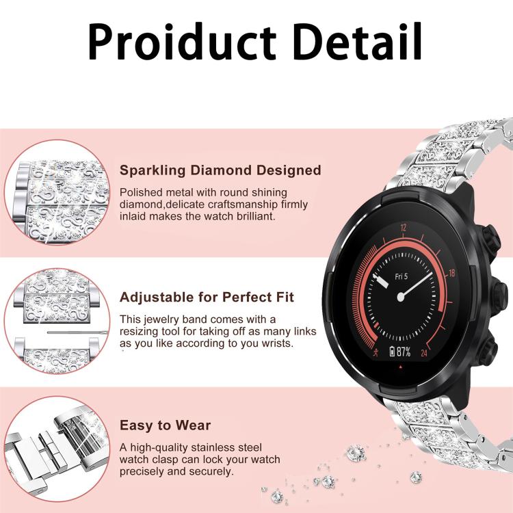 xDfind Diamond Jewelry Stainless Steel Watch Band