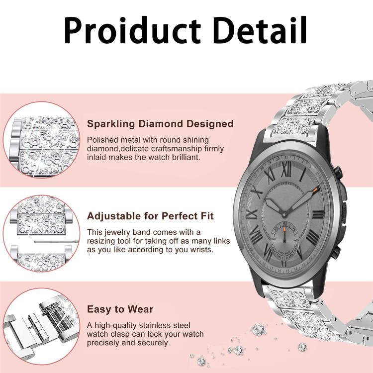 xDfind Diamond Jewelry Stainless Steel Watch Band