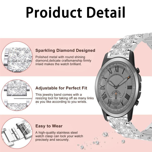 xDfind Diamond Jewelry Stainless Steel Watch Band