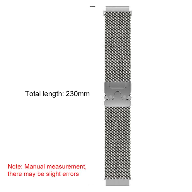 xDfind Milanese Parachute Buckle Stainless Steel Raised Fine Mesh Watch Band