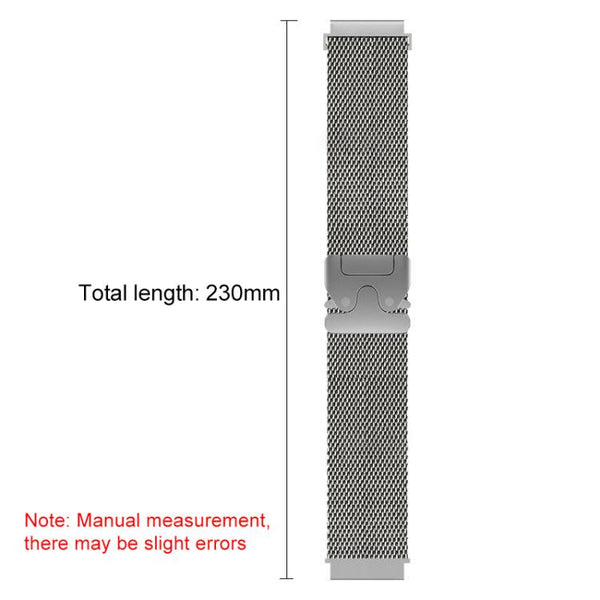 xDfind Milanese Parachute Buckle Stainless Steel Raised Fine Mesh Watch Band