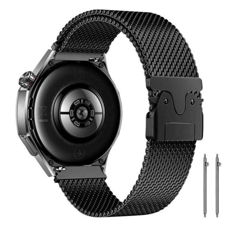 xDfind Milanese Parachute Buckle Stainless Steel Raised Fine Mesh Watch Band