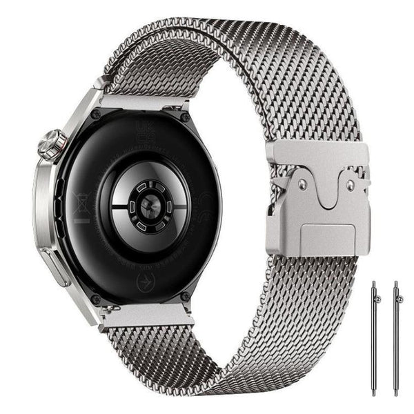 xDfind Milanese Parachute Buckle Stainless Steel Raised Fine Mesh Watch Band