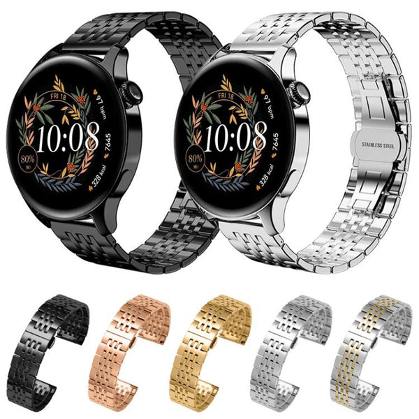 xDfind Seven-bead Solid Stainless Steel Watch Band