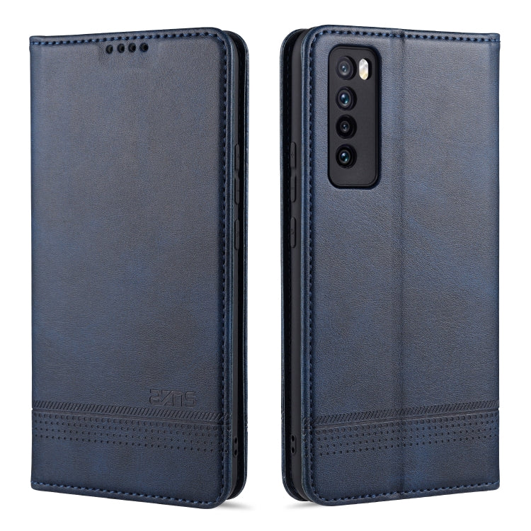 AZNS Magnetic Calf Texture Horizontal Flip Leather Case with Card Slots & Holder & Wallet, For Huawei Nova 7, For Huawei Nova 7 SE, For Huawei Enjoy 20, For Huawei Maimang 9
