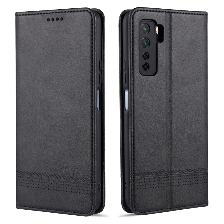 AZNS Magnetic Calf Texture Horizontal Flip Leather Case with Card Slots & Holder & Wallet, For Huawei Nova 7, For Huawei Nova 7 SE, For Huawei Enjoy 20, For Huawei Maimang 9