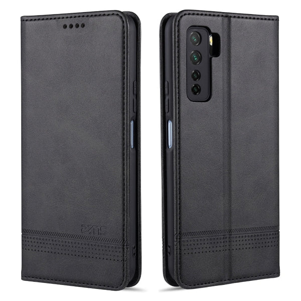 AZNS Magnetic Calf Texture Horizontal Flip Leather Case with Card Slots & Holder & Wallet, For Huawei Nova 7, For Huawei Nova 7 SE, For Huawei Enjoy 20, For Huawei Maimang 9