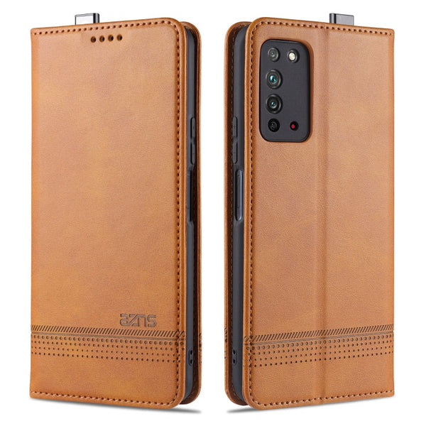 AZNS Magnetic Calf Texture Horizontal Flip Leather Case with Card Slots & Holder & Wallet, For Huawei Honor X10, For OPPO A9 (2020), For OPPO A31 / A8, For Samsung Galaxy S20