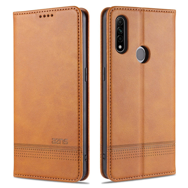 AZNS Magnetic Calf Texture Horizontal Flip Leather Case with Card Slots & Holder & Wallet, For Huawei Honor X10, For OPPO A9 (2020), For OPPO A31 / A8, For Samsung Galaxy S20