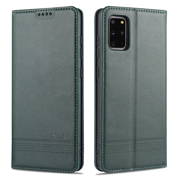 AZNS Magnetic Calf Texture Horizontal Flip Leather Case with Card Slots & Holder & Wallet, For Samsung Galaxy S20+