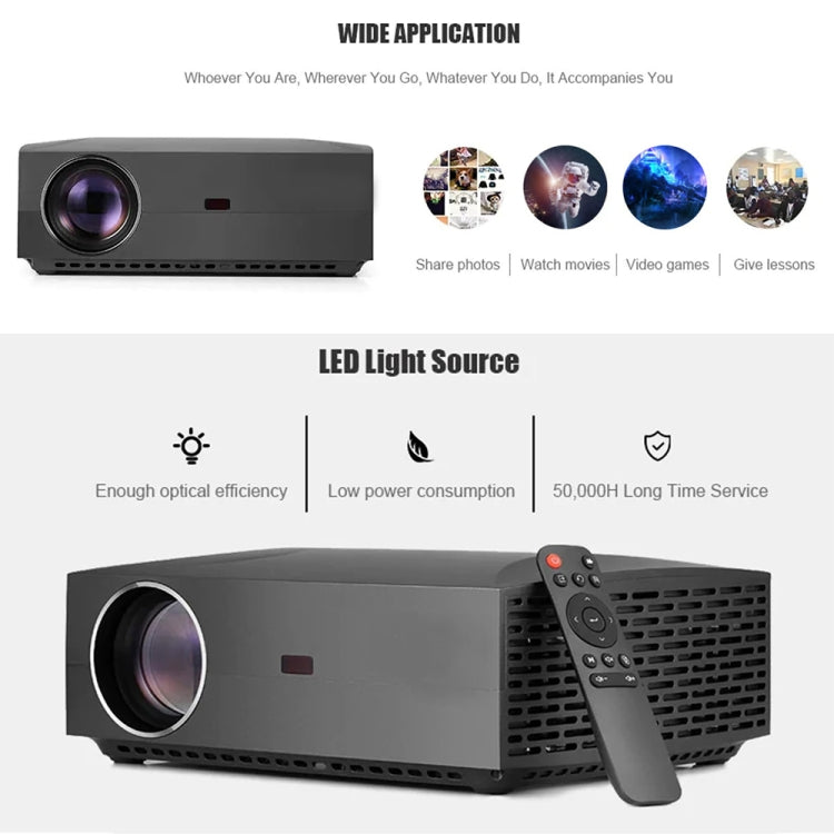 VIVIBRIGHT F30UP 1920x1080 4200 Lumens Portable Home Theater Wireless Smart Projector, Android Version, Android Version