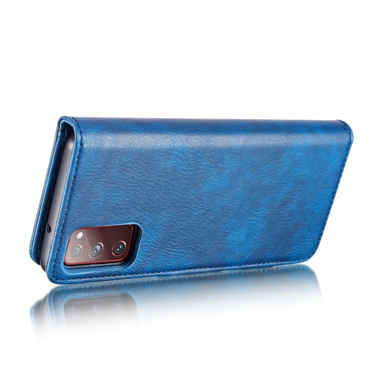 DG.MING Crazy Horse Texture Flip Detachable Magnetic Leather Case with Holder & Card Slots & Wallet, For Samsung Galaxy S20 FE