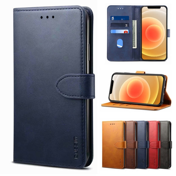 GUSSIM Business Style Horizontal Flip Leather Case with Holder & Card Slots & Wallet, For iPhone 12 mini, For iPhone 12 / 12 Pro, For iPhone 12 Pro Max, For Samsung Galaxy A21s