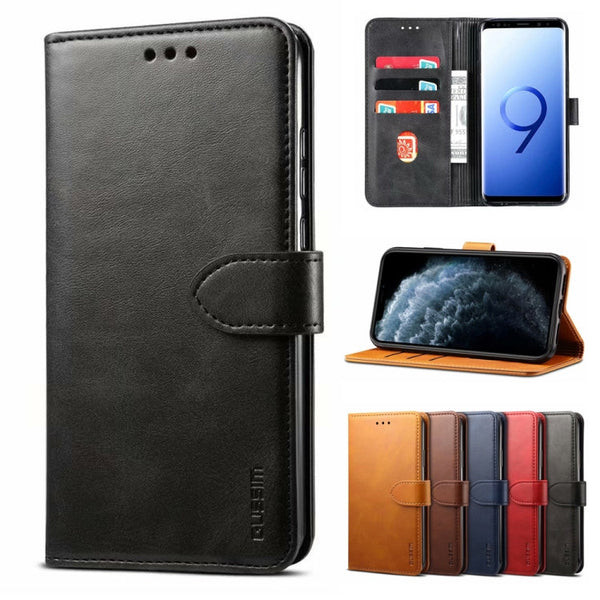 GUSSIM Business Style Horizontal Flip Leather Case with Holder & Card Slots & Wallet, For iPhone 12 mini, For iPhone 12 / 12 Pro, For iPhone 12 Pro Max, For Samsung Galaxy A21s