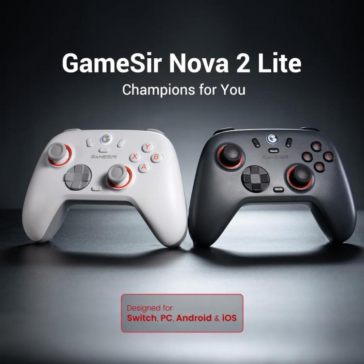 GameSir Nova 2 Lite Tri-Mode Wireless Game Controller for Switch / Steam / PC / iOS / Android