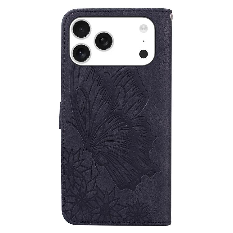 Retro Skin Feel Butterflies Embossing Horizontal Flip Leather Phone Case