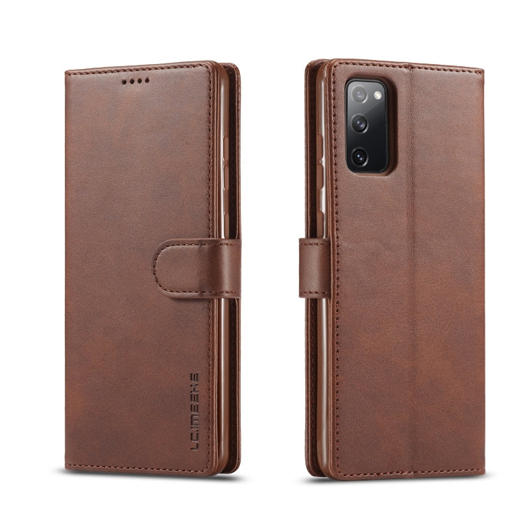 LC.IMEEKE Calf Texture Horizontal Flip Leather Case, with Holder & Card Slots & Wallet & Photo Frame, For Samsung Galaxy S20 FE 5G / S20 Lite