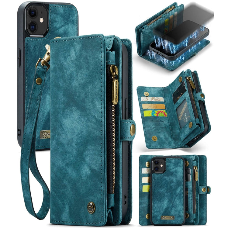 CaseMe-008 Detachable Multifunctional Horizontal Flip Leather Case with Card Slot & Holder & Zipper Wallet & Photo Frame, For iPhone 12 / 12 Pro, For iPhone 12 Pro Max, For iPhone 12 mini