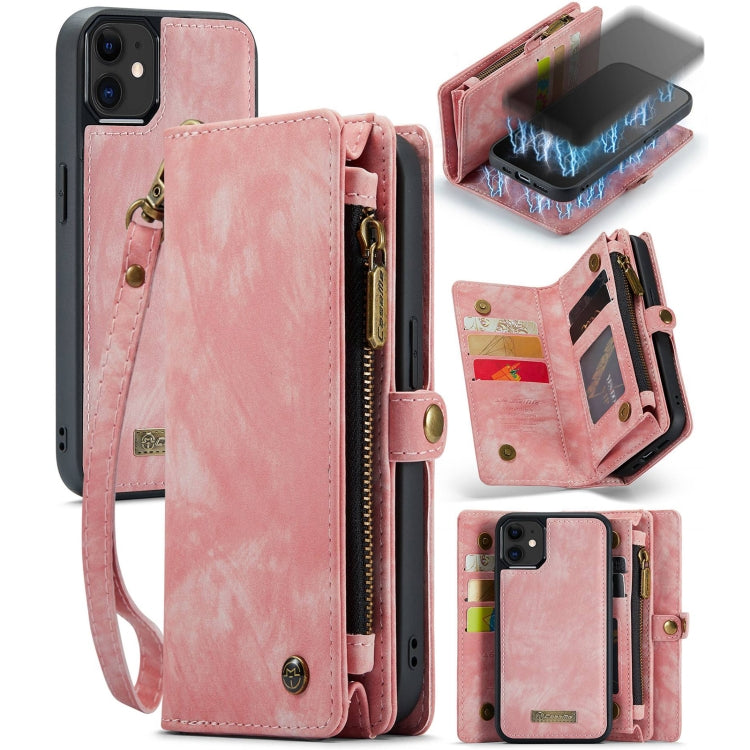 CaseMe-008 Detachable Multifunctional Horizontal Flip Leather Case with Card Slot & Holder & Zipper Wallet & Photo Frame, For iPhone 12 / 12 Pro, For iPhone 12 Pro Max, For iPhone 12 mini