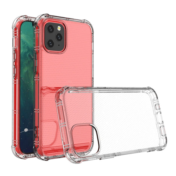 Straight Edge Dual Bone-bits Shockproof TPU Clear Case