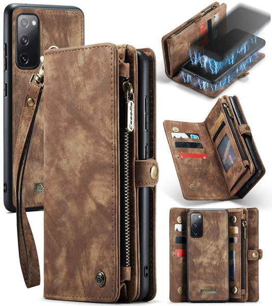 CaseMe 008 Detachable Multifunctional Horizontal Flip Leather Case with Holder & Card Slot & Zipper Wallet & Photo Frame