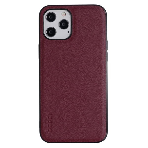 GEBEI Full-coverage Shockproof Leather Protective Case, For iPhone 12 / 12 Pro, For iPhone 12 Pro Max