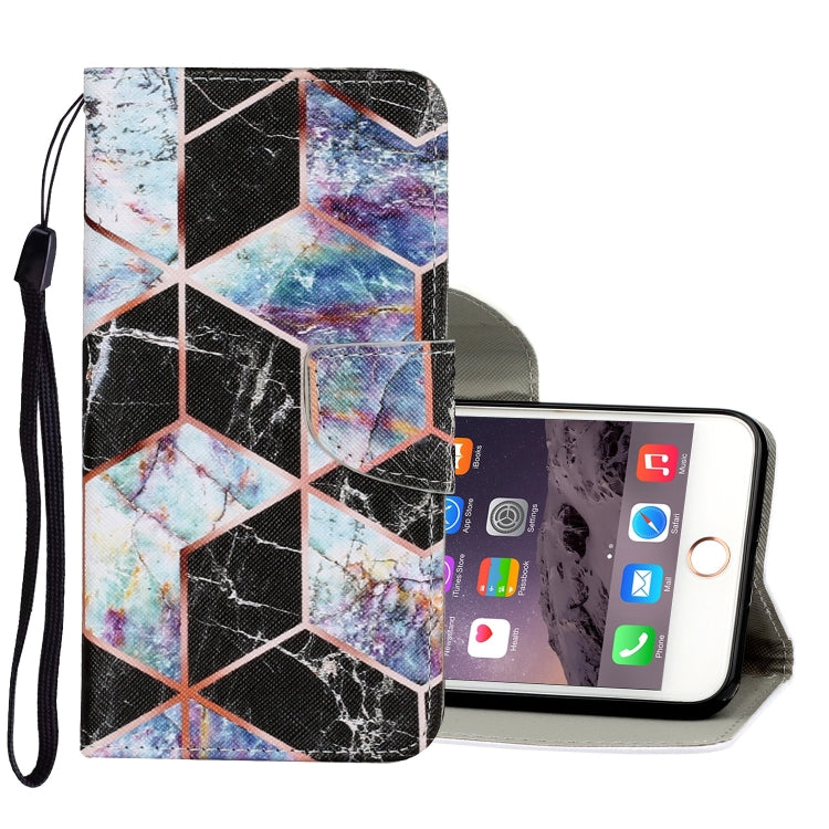 Coloured Drawing Pattern Horizontal Flip PU Leather Case with Holder & Card Slots & Wallet & Lanyard, For iPhone 8 Plus & 7 Plus