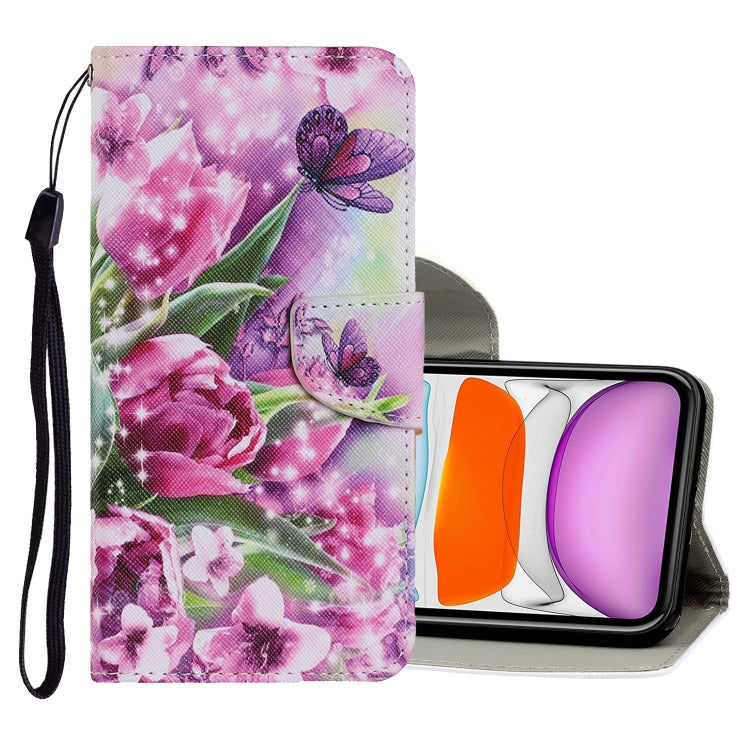 Coloured Drawing Pattern Horizontal Flip PU Leather Case with Holder & Card Slots & Wallet & Lanyard, For iPhone 11