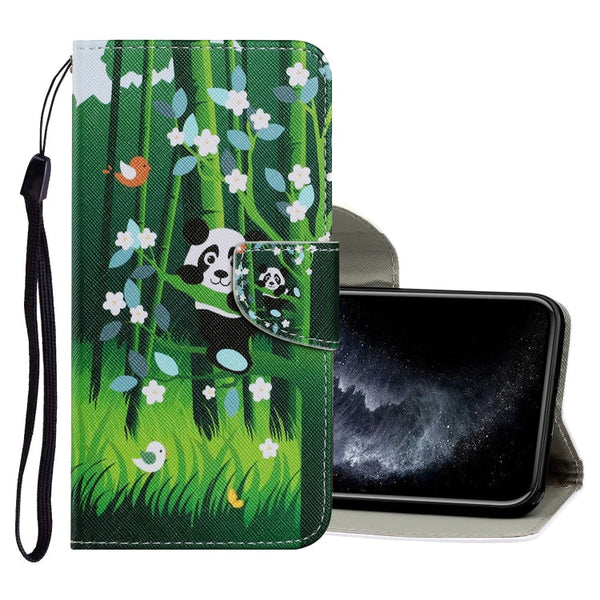 Coloured Drawing Pattern Horizontal Flip PU Leather Case with Holder & Card Slots & Wallet & Lanyard, For iPhone 11 Pro