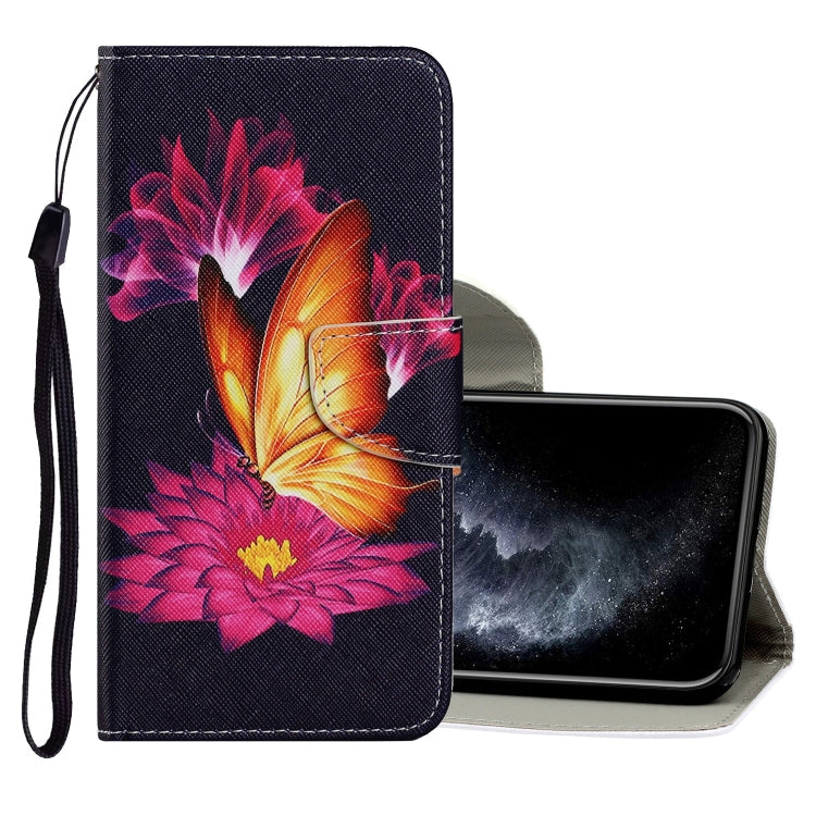 Coloured Drawing Pattern Horizontal Flip PU Leather Case with Holder & Card Slots & Wallet & Lanyard, For iPhone 11 Pro
