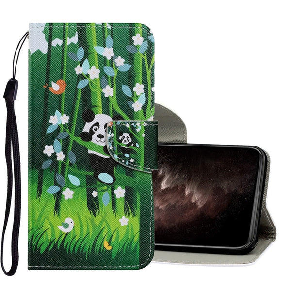 Coloured Drawing Pattern Horizontal Flip PU Leather Case with Holder & Card Slots & Wallet & Lanyard, For iPhone 11 Pro Max