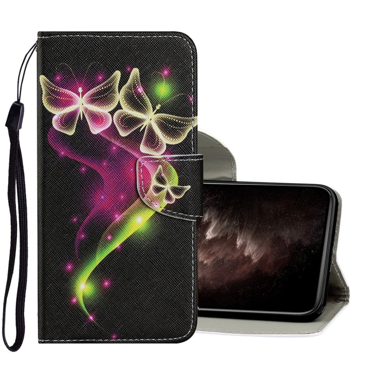 Coloured Drawing Pattern Horizontal Flip PU Leather Case with Holder & Card Slots & Wallet & Lanyard, For iPhone 11 Pro Max