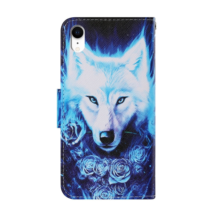 Coloured Drawing Pattern Horizontal Flip PU Leather Case with Holder & Card Slots & Wallet & Lanyard, For iPhone XR