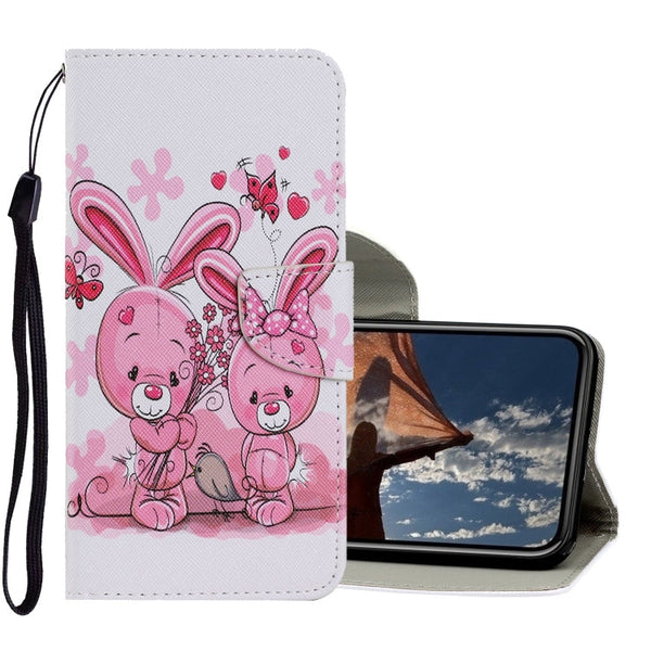 Coloured Drawing Pattern Horizontal Flip PU Leather Case with Holder & Card Slots & Wallet & Lanyard, For iPhone XS Max