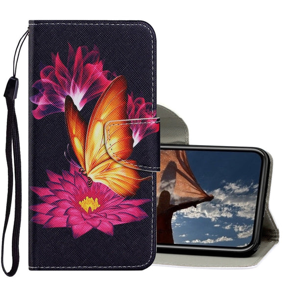 Coloured Drawing Pattern Horizontal Flip PU Leather Case with Holder & Card Slots & Wallet & Lanyard, For iPhone XS Max