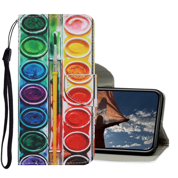 Coloured Drawing Pattern Horizontal Flip PU Leather Case with Holder & Card Slots & Wallet & Lanyard, For iPhone XS Max