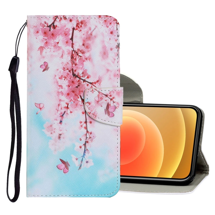 Coloured Drawing Pattern Horizontal Flip PU Leather Case with Holder & Card Slots & Wallet & Lanyard, For iPhone 12 mini
