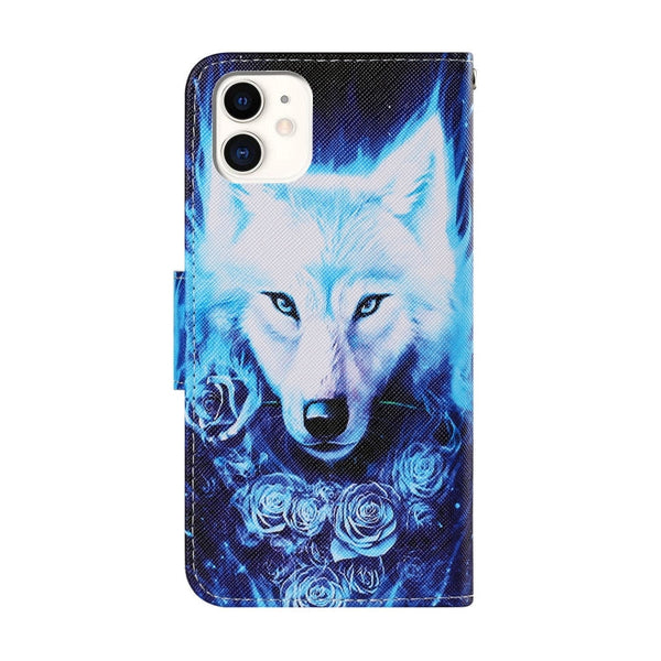 Coloured Drawing Pattern Horizontal Flip PU Leather Case with Holder & Card Slots & Wallet & Lanyard, For iPhone 12 / 12 Pro