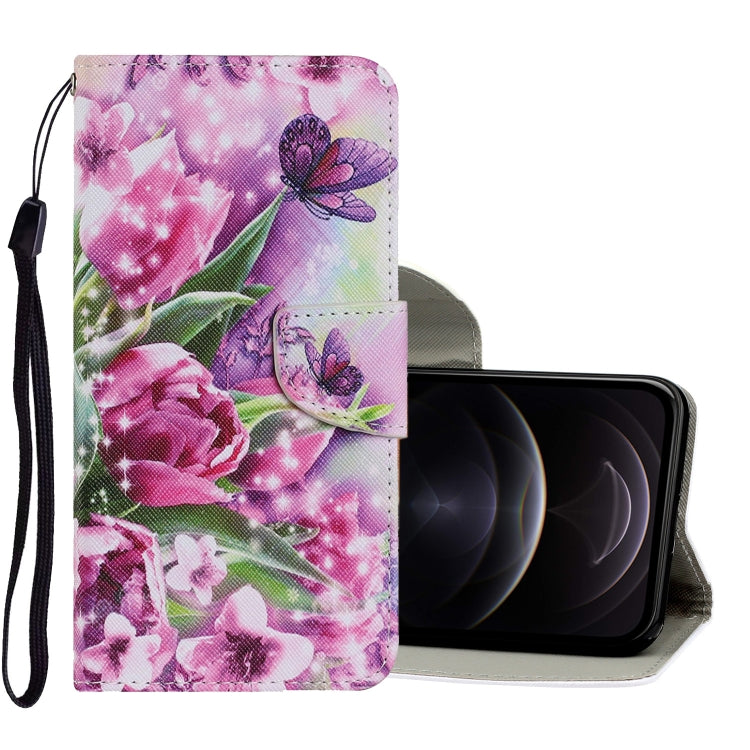 Coloured Drawing Pattern Horizontal Flip PU Leather Case with Holder & Card Slots & Wallet & Lanyard, For iPhone 12 / 12 Pro