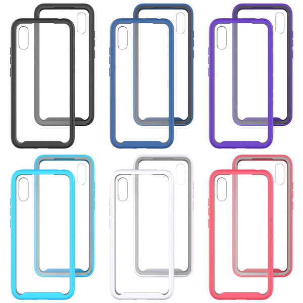 Starry Sky Solid Color Series Shockproof PC + TPU Protective Case