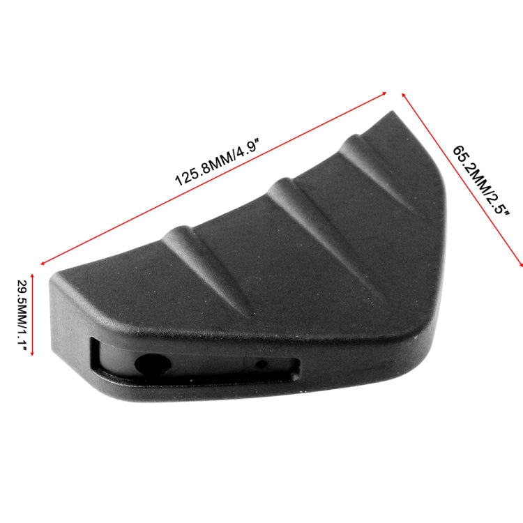 4 PCS Car General Shark Fin Rear Spoiler Bumper Chassis Decoration