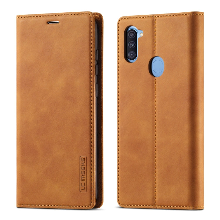 LC.IMEEK Strong Magnetism Ultra-thin Horizontal Flip Shockproof Matte TPU + PU Leather Case with Holder & Card Slots & Wallet, For Samsung Galaxy A11 / M11, For Samsung Galaxy A21s, For Samsung Galaxy A51 / M40s, For Samsung Galaxy A71 / M70s